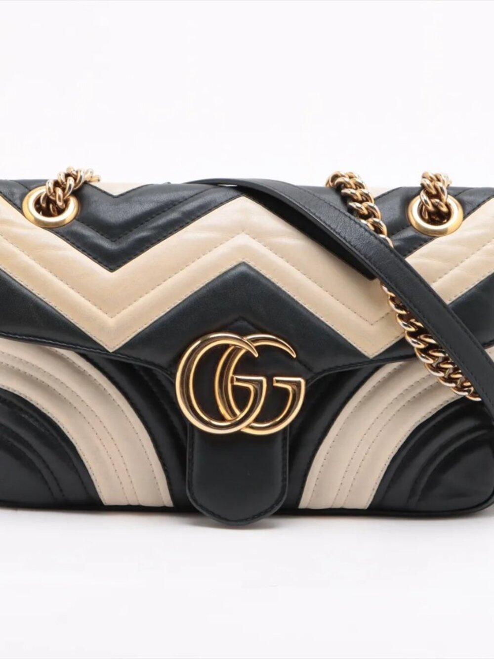 Gucci Quilted 2 Tone Marmont S35 MOG